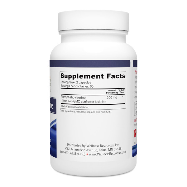 PhosphatidylSerine for Memory, Focus, Mood - Soy-free, non-GMO