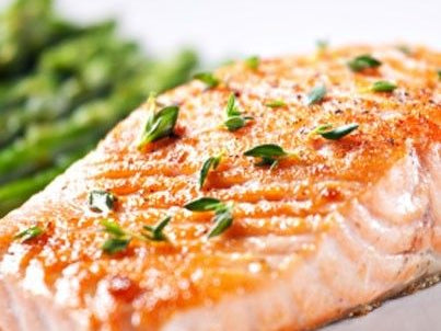 Seared Salmon with Roasted Asparagus