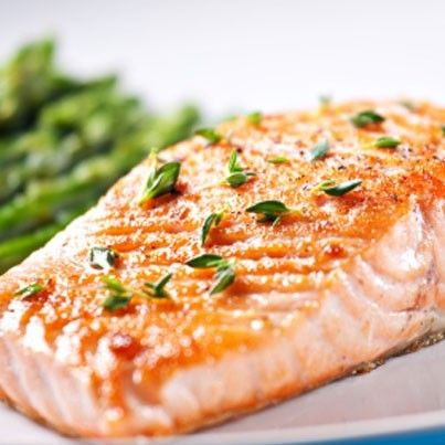 Seared Salmon with Roasted Asparagus