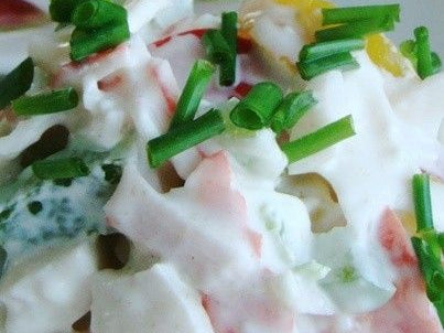 Crab Salad With Avocado, Apple, and Green Beans