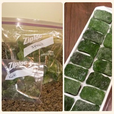 Spinach Ice Cubes