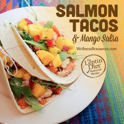 Salmon Tacos and Mango Salsa