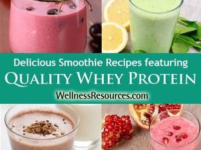 Delicious Smoothie Recipes Featuring Quality Whey Protein