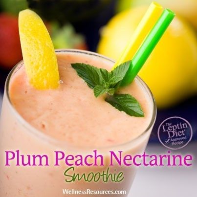 Plum Peach Nectarine Smoothie