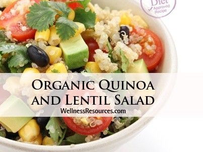 Organic Quinoa and Lentil Salad