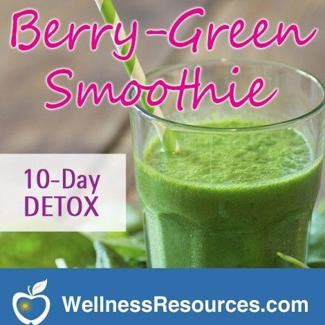 Berry Green Detox Smoothie