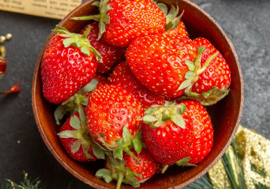 Bowl of strawberries