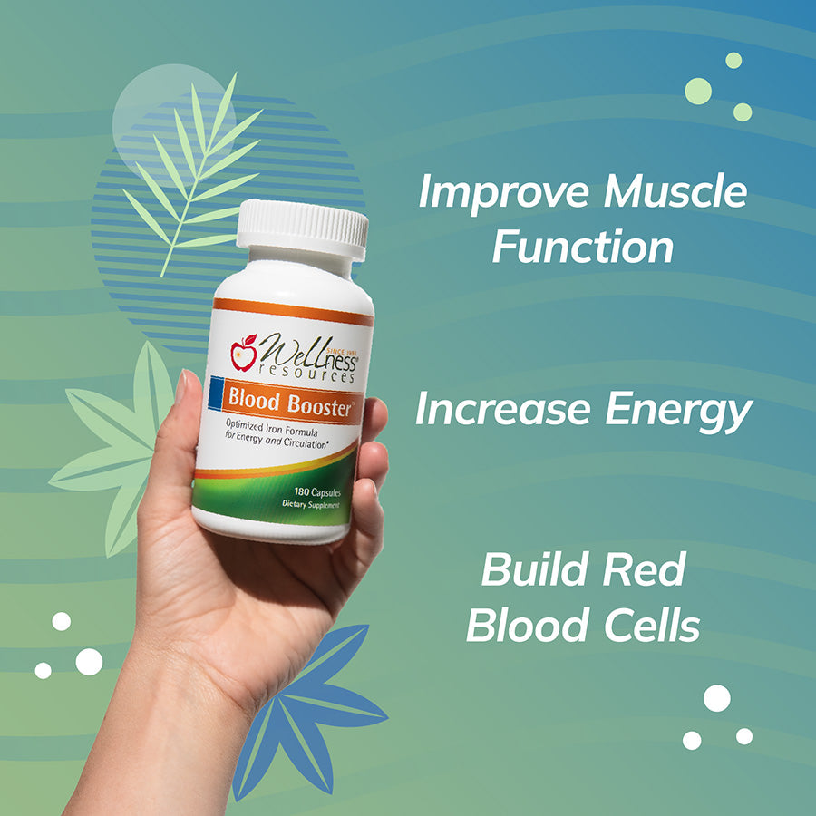 Blood Booster - Iron Bisglycinate Supplement for Energy, Thyroid ...