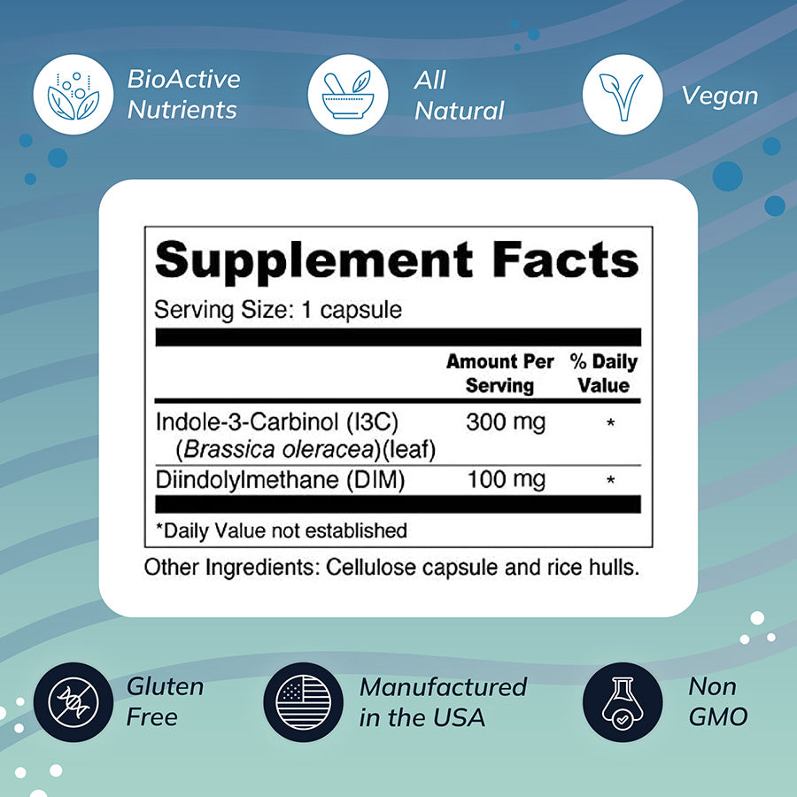I3C+DIM Cruciferous Vegetable Concentrates for Estrogen Metabolism I3C+DIM Cruciferous Vegetable Concentrates for Estrogen Metabolism