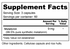 Melatonin 0.5mg Supplement Facts and Ingredients. Serving Size: 3 Capsules. Servings Per Container: 60