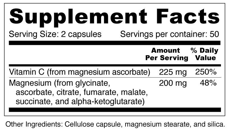 RelaxaMag Supplement Facts and Ingredients. Serving Size: 2 Capsules. Servings Per Container: 50 