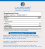 Lauricidin Monolaurin Supplement Facts & Ingredients Label. Serving Size: 1 Scoop. Servings Per Container: 75