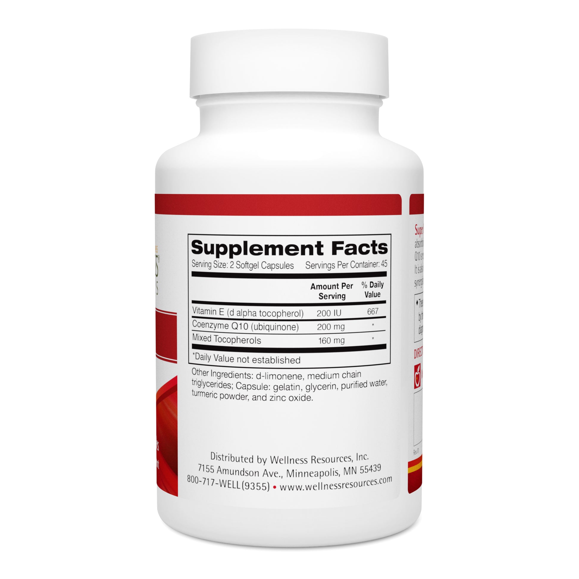 Super CoQ10 Supplement Facts and Ingredients. Serving Size: 2 Capsules. Servings Per Container: 45