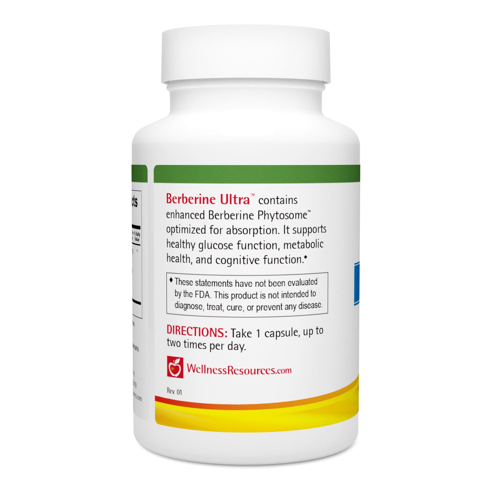 Berberine Ultra contains Berberine Phytosome for metabolic health. Take 1 capsule, up to 2 times per day. 