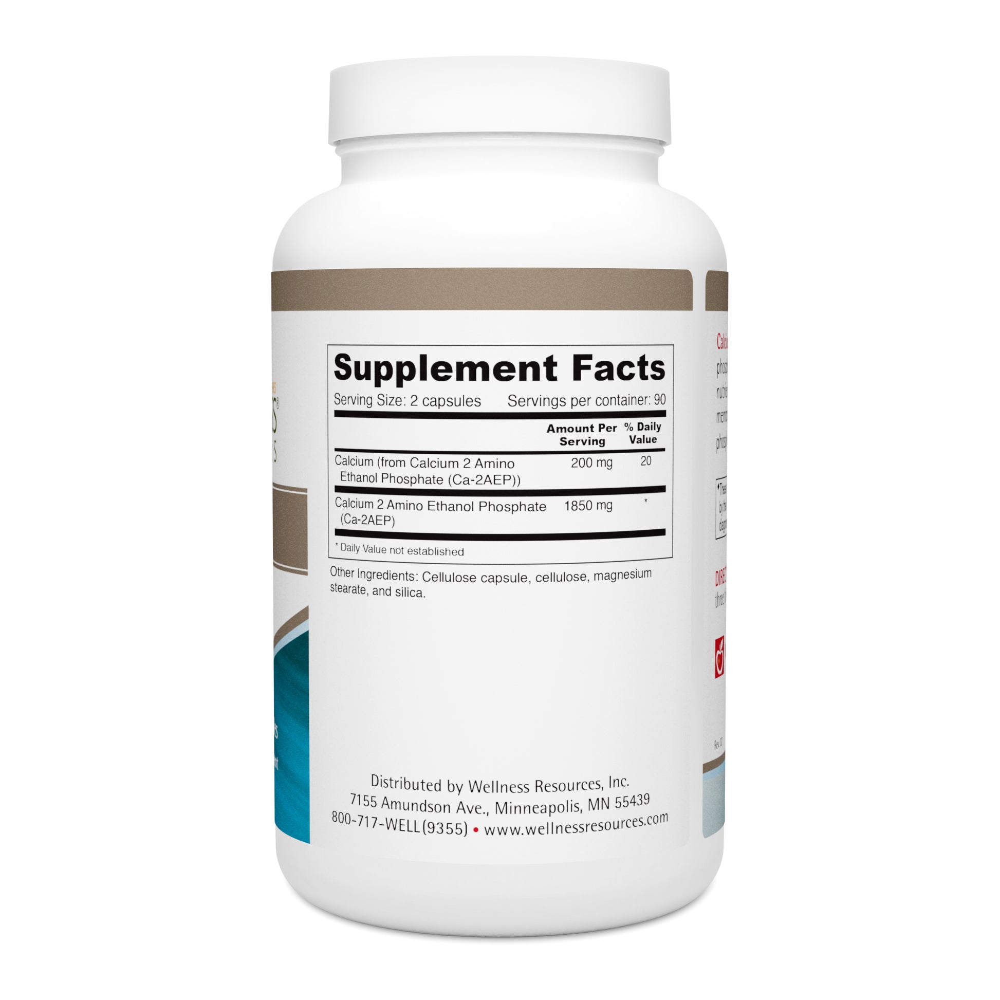 Calcium AEP 180 Caps Supplement Facts & Ingredients. Serving Size: 2 Capsules. Servings Per Container: 90