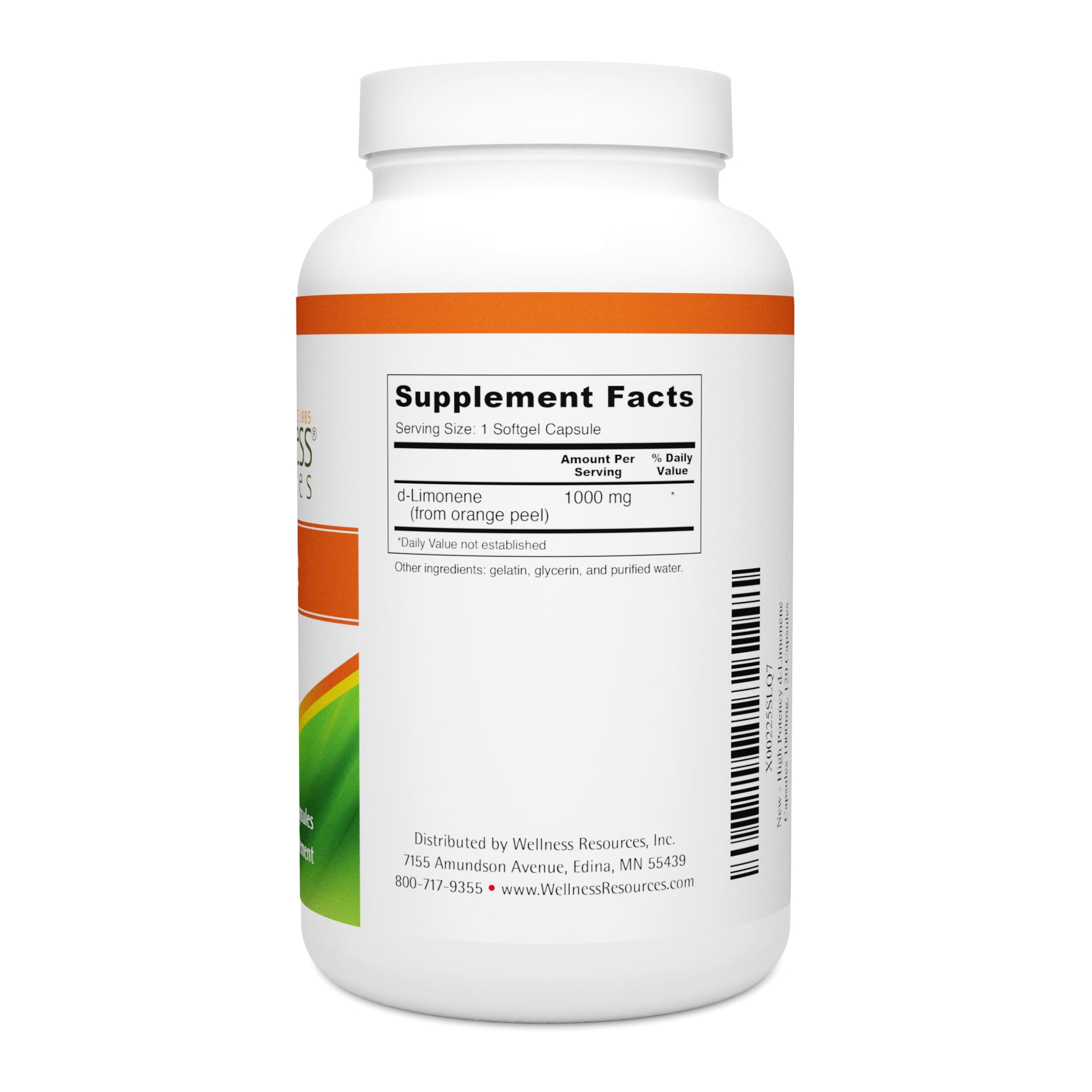 d-Limonene 1000mg Supplement Facts & Ingredients. Serving Size: 2 Capsules. Servings Per Container: 60 