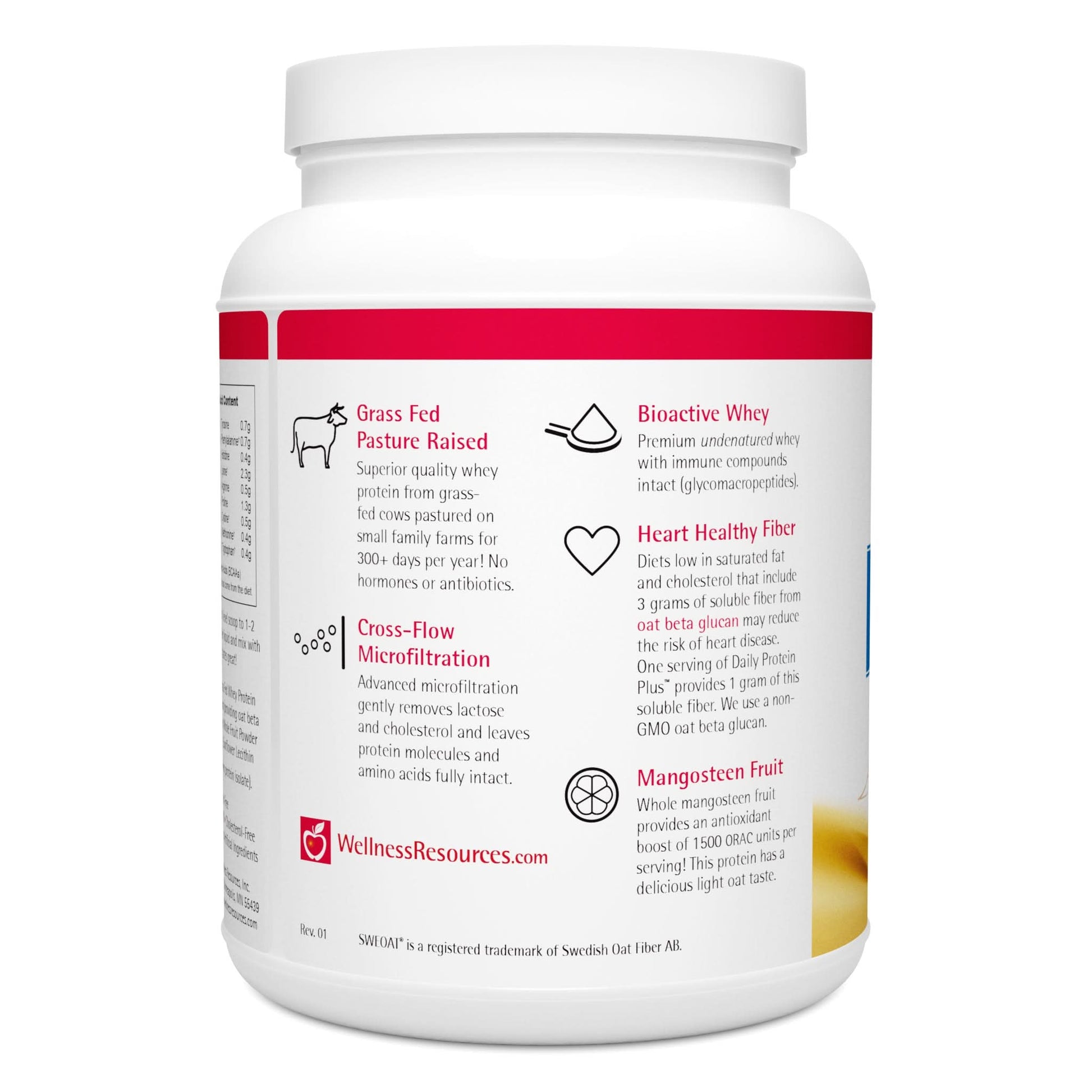 Daily Protein Plus Oat Beta Glucan - Grass-Fed Whey Protein with Heart-Healthy Fiber Wellness Resources Daily Protein Plus Oat Beta Glucan - Grass-Fed Whey Protein with Heart-Healthy Fiber Wellness Resources