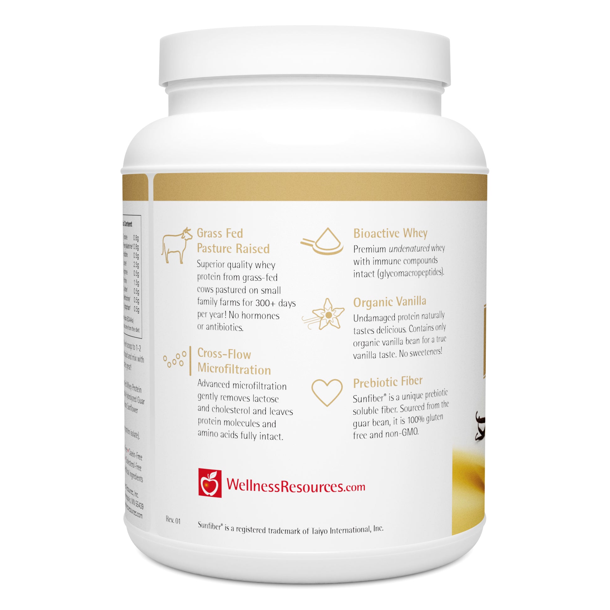 Daily Protein Plus Vanilla is a premium grass fed and pasture raised whey protein powder. Mixes well for a smooth taste. 