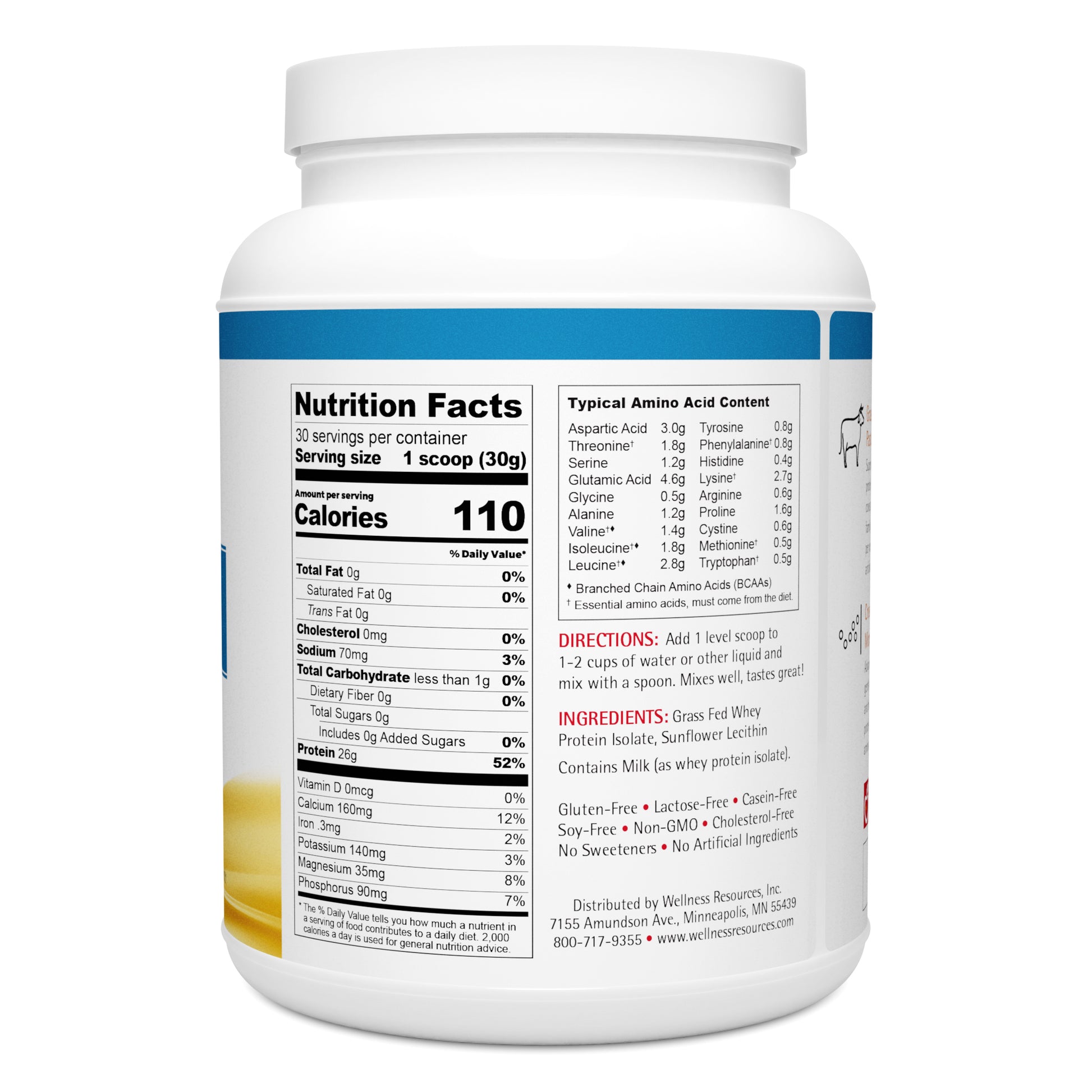 Daily Protein Unflavored is a premium quality grass fed and pasture raised whey protein powder. Mixes well for a smooth taste. 