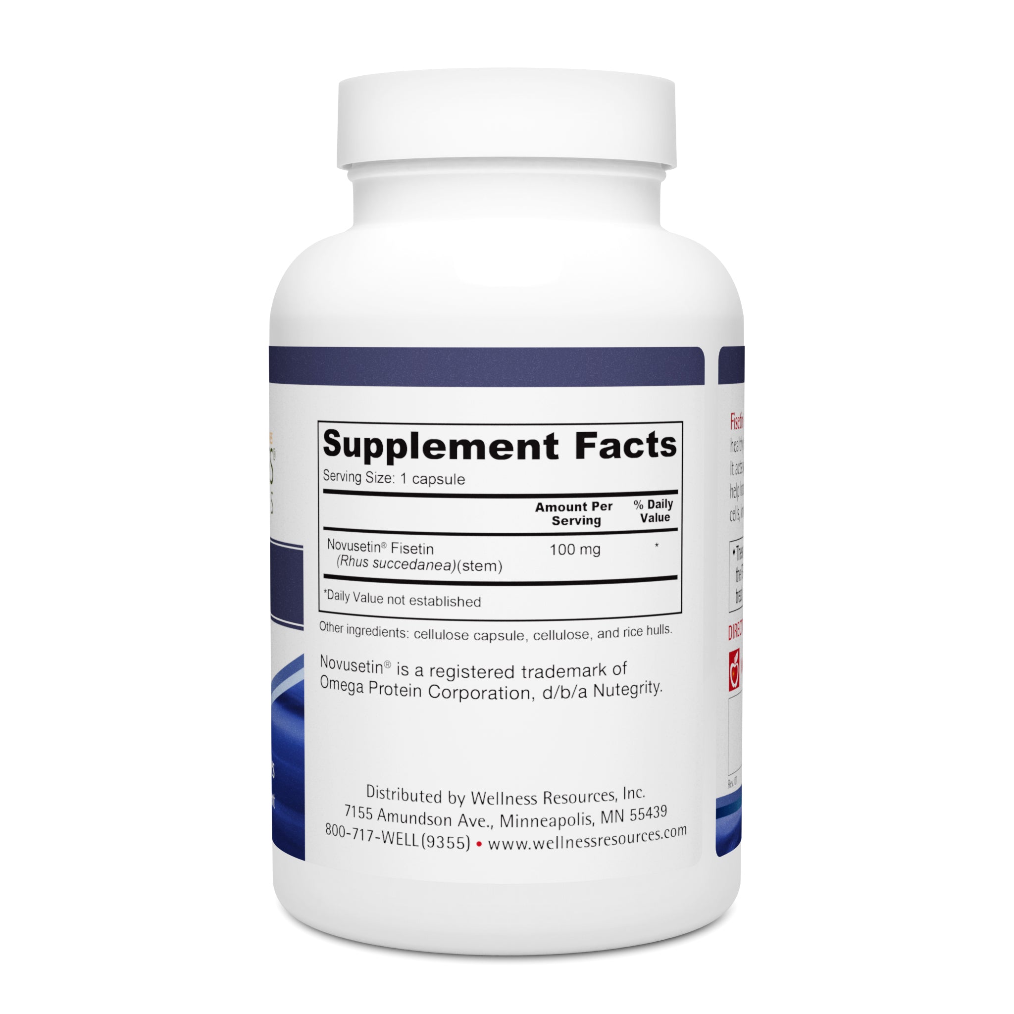 Fisetin Supplement Facts and Ingredients. Serving Size: 1 Capsule. Servings Per Container: 90 