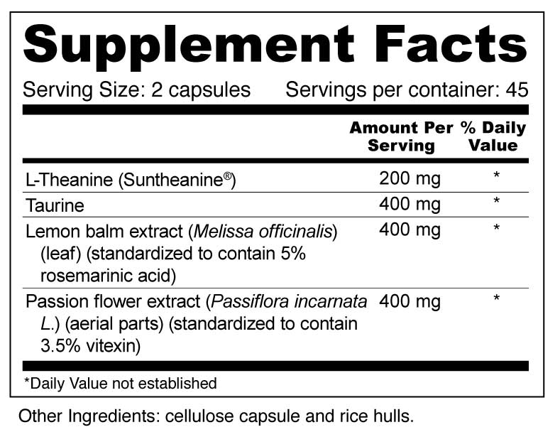 Sleep Helper Supplement Facts and Ingredients. Serving Size: 2 Capsules. Servings Per Container: 45