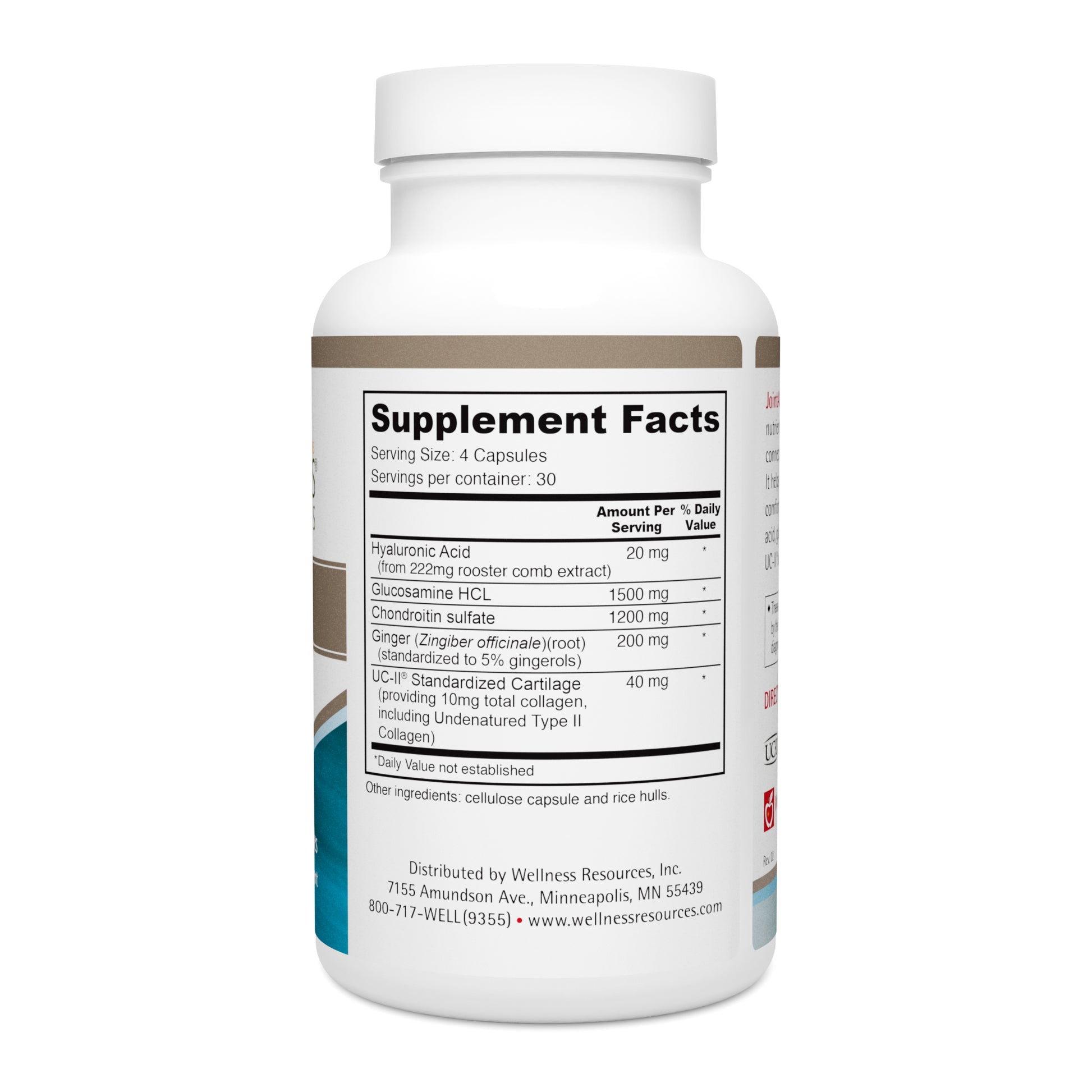 JointAll Supplement Facts & Ingredients. Serving Size: 4 Capsules. Servings Per Container: 30