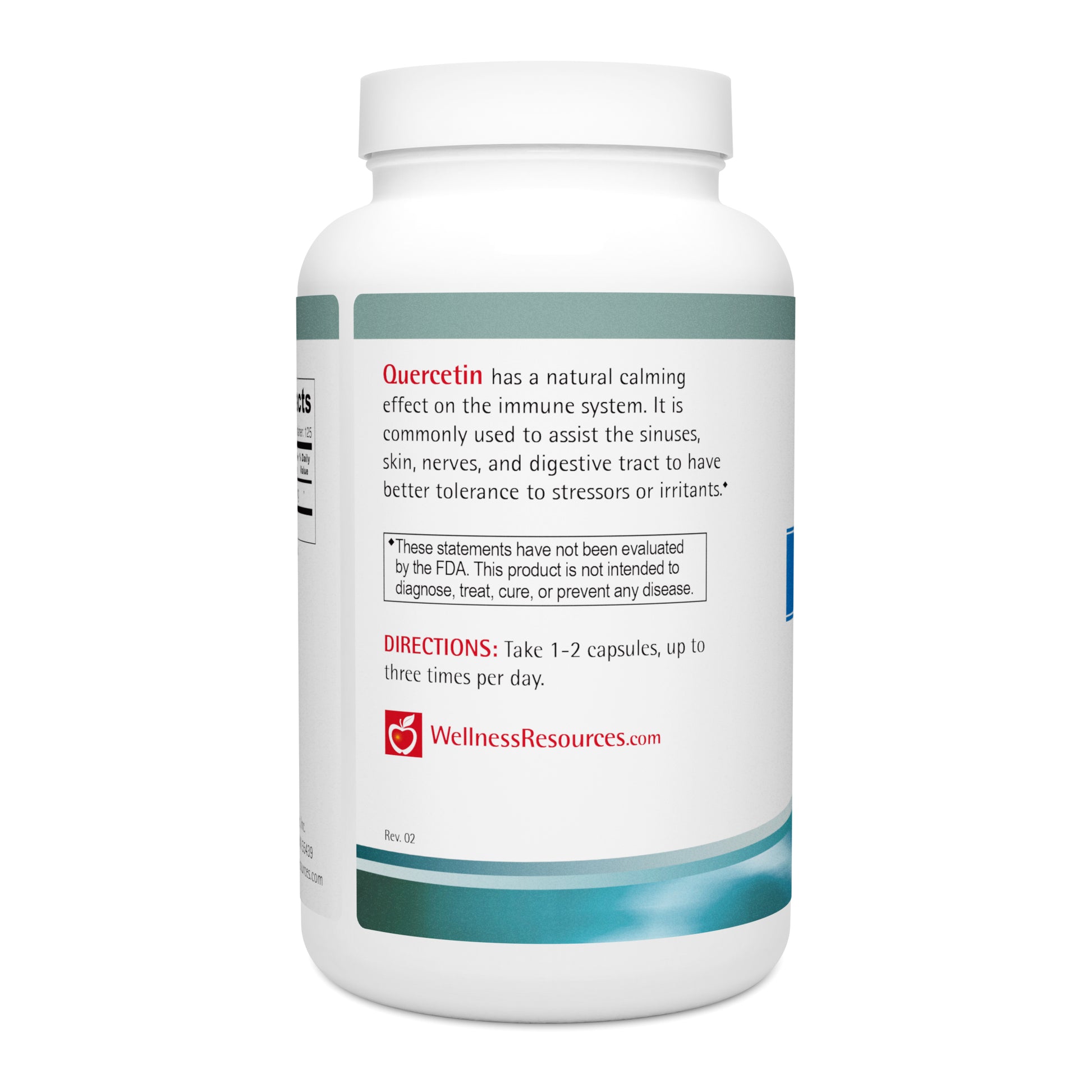 Quercetin has a natural calming effect on the immune system. Take 1-2 capsules, up to 3 times per day. 
