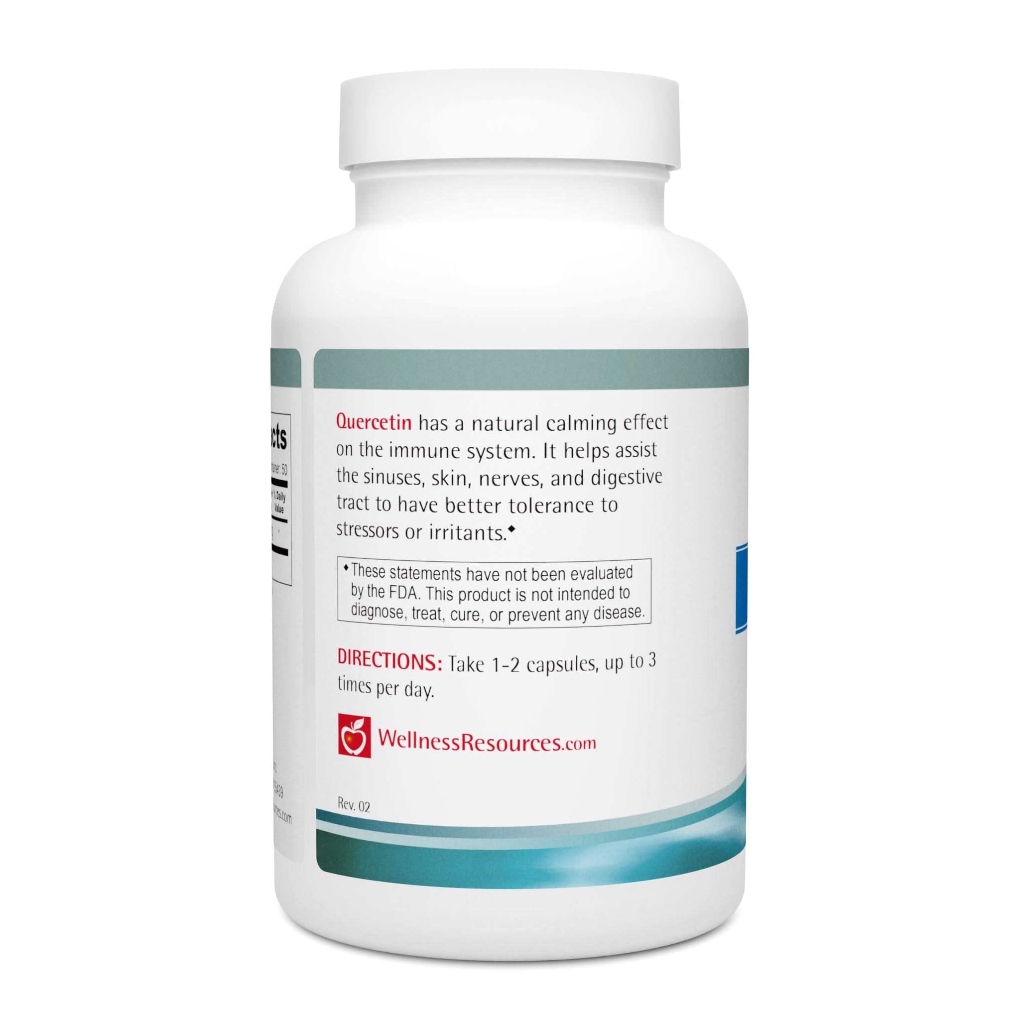 Quercetin has a natural calming effect on the immune system. Take 1-2 capsules, up to 3 times per day. 