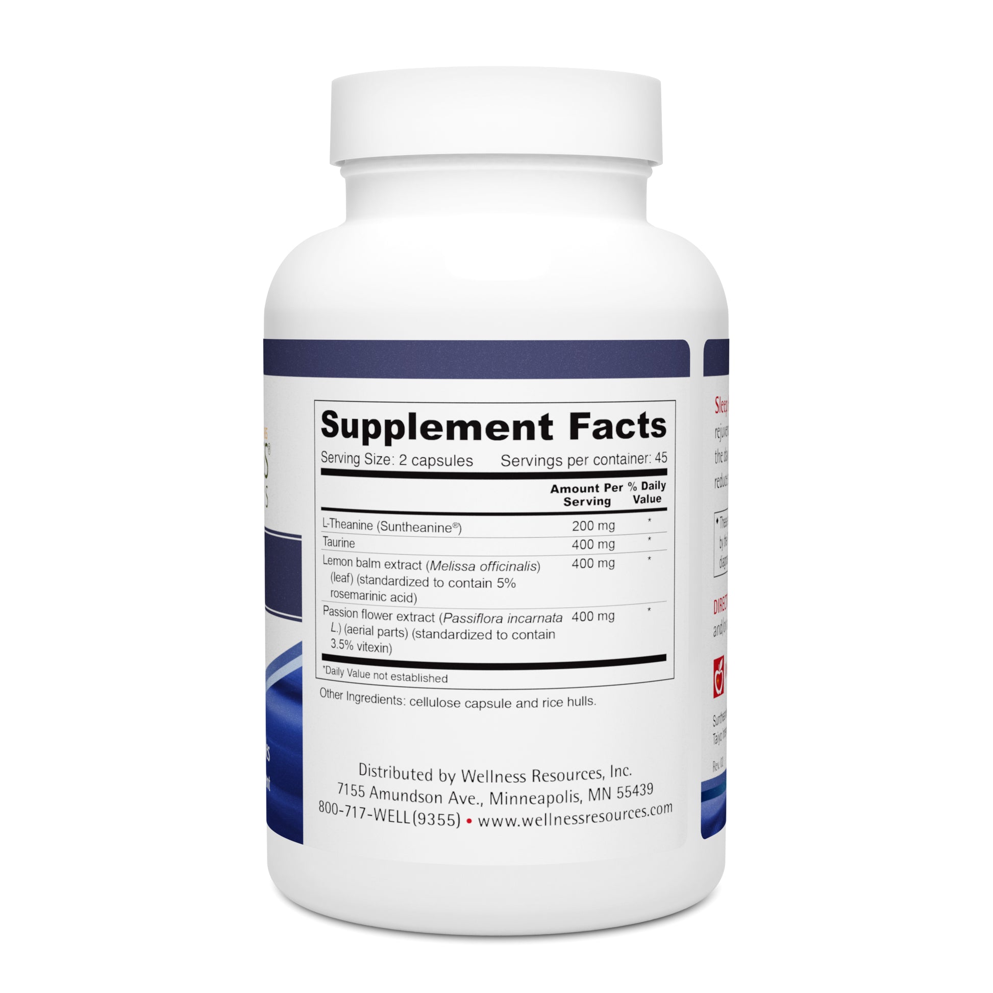 Sleep Helper Supplement Facts and Ingredients. Serving Size: 2 Capsules. Servings Per Container: 45