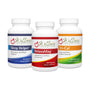 3 Wellness Resources Supplement Bottles on White Background: Sleep Helper, RelaxaMag, Tri-Cal